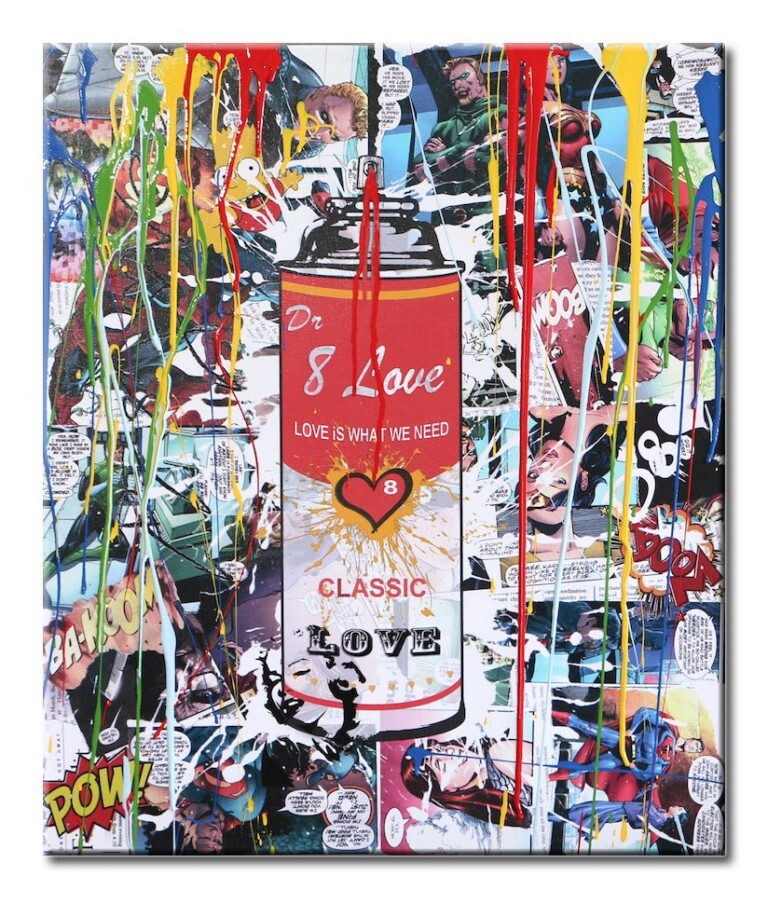 Spray can1 - Original variation painting on canvas - Image 3