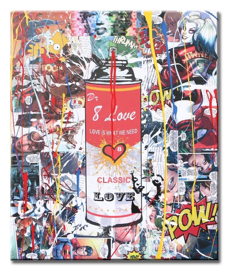 Spray can2 - Original variation painting on canvas - Image 3