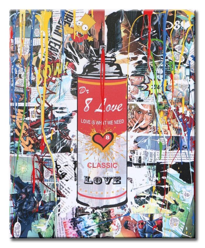 Spray can3 - Original variation painting on canvas - Image 4