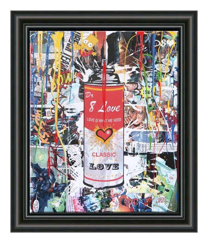 Spray can3 - Original variation painting on canvas