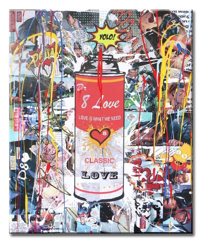 Spray can4 - Original variation painting on canvas - Image 3