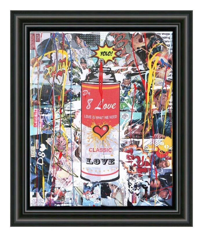 Spray can4 - Original variation painting on canvas