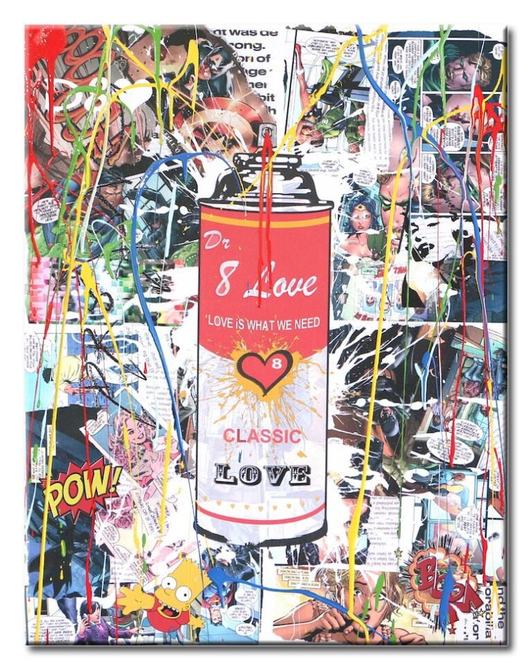 Spray can5 - Original variation painting on canvas - Image 3