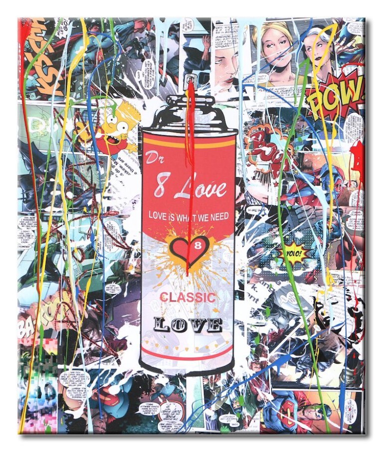 Spray can6 - Original variation painting on canvas - Image 3