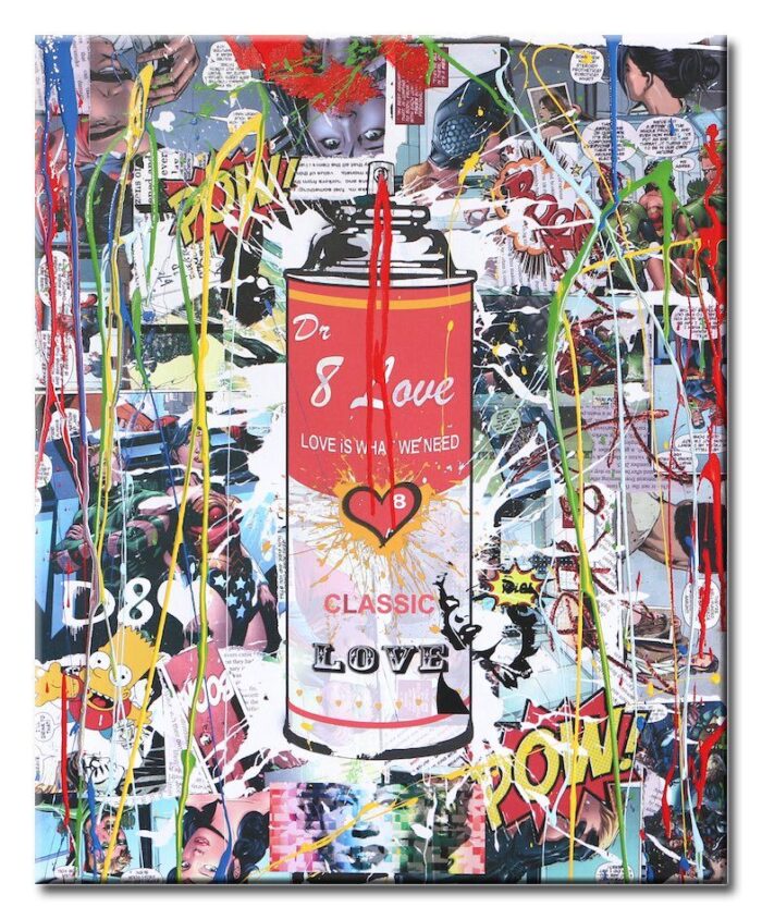 Spray can7 - Original variation painting on canvas - Image 3