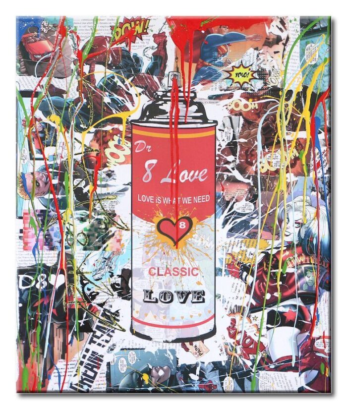 Spray can8 - Original variation painting on canvas - Image 3