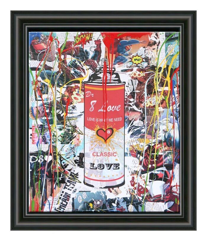 Spray can8 - Original variation painting on canvas