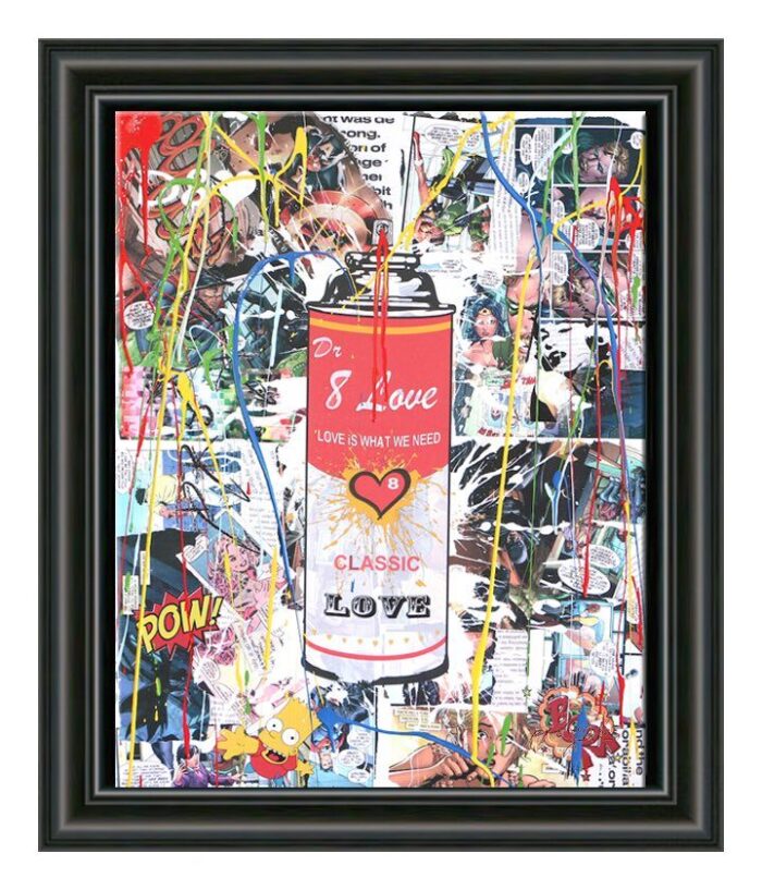Spray can5 - Original variation painting on canvas