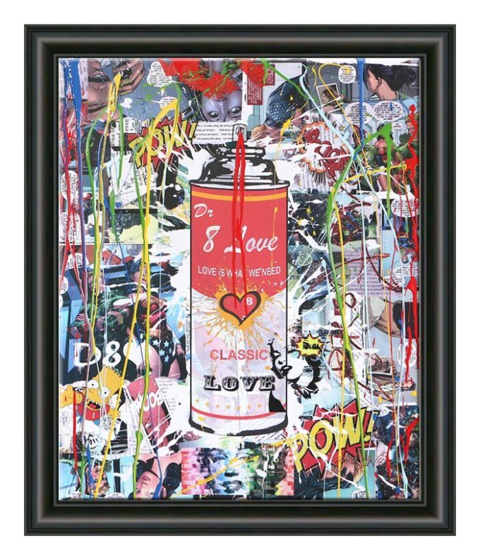 Spray can7 - Original variation painting on canvas