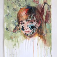 Break it up! - Original Painting on Paper - Image 2