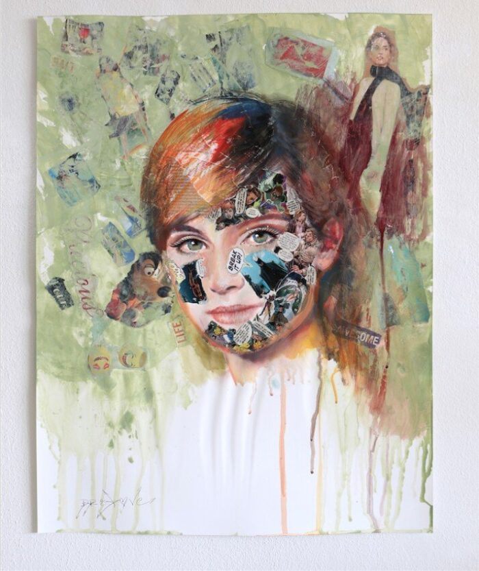 Break it up! - Original Painting on Paper - Image 2