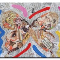 Always - Original Collage Painting on canvas - Image 3