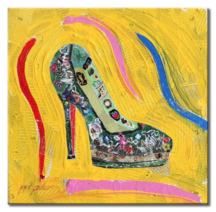 Art - Original Collage Painting on canvas - Image 2