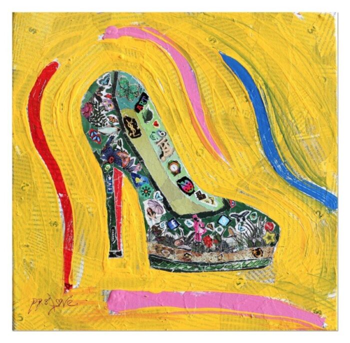 Art - Original Collage Painting on canvas - Image 4