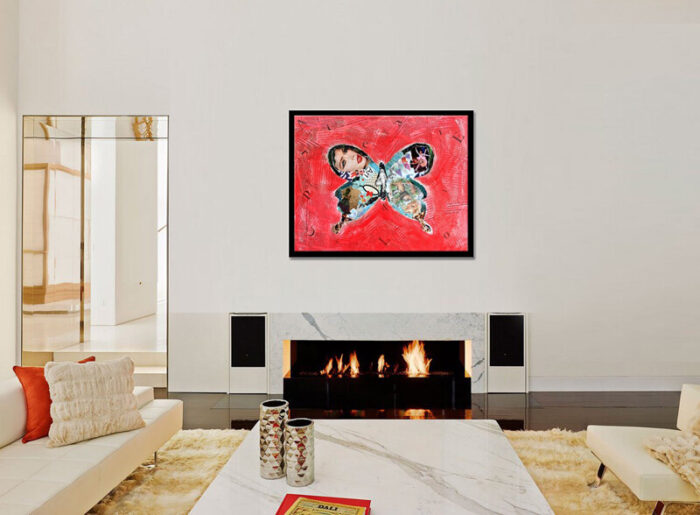 Europe - Original Collage Painting on canvas - Image 4