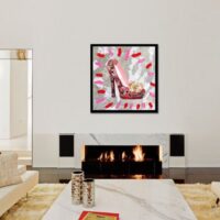 Fair - Original Collage Painting on canvas - Image 3