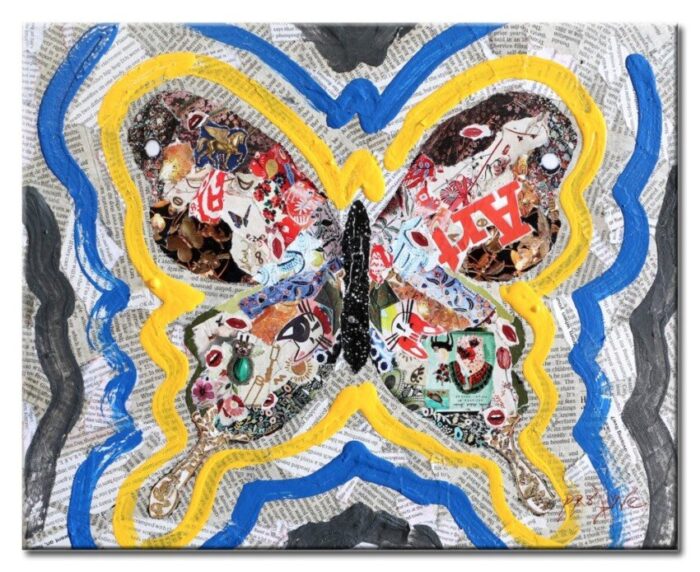 Music - Original Collage Painting on canvas - Image 2