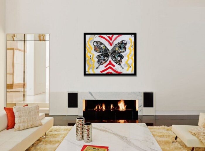 Shine - Original Collage Painting on canvas - Image 2