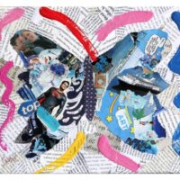 Top - Original Collage Painting on canvas - Image 4