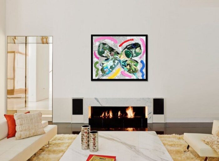 Try - Original Collage Painting on canvas - Image 3