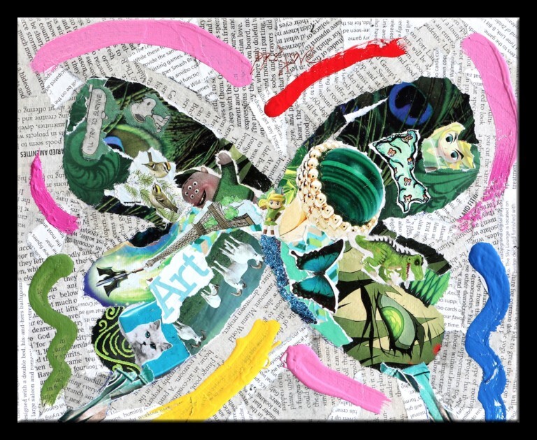 Try - Original Collage Painting on canvas
