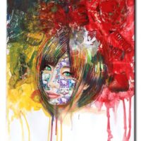 Hello Kitty - Original Painting on Paper - Image 2