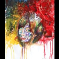 Hello Kitty - Original Painting on Paper