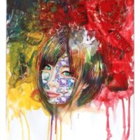Hello Kitty - Original Painting on Paper - Image 4