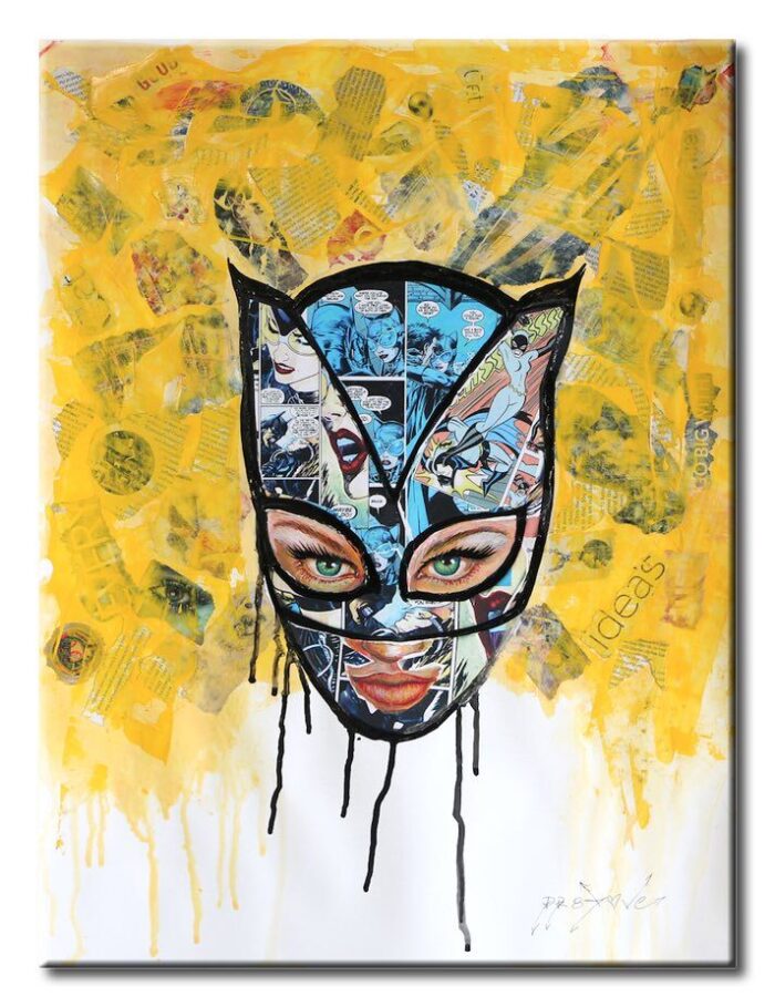 Kat Woman - Original Painting on Paper - Image 2