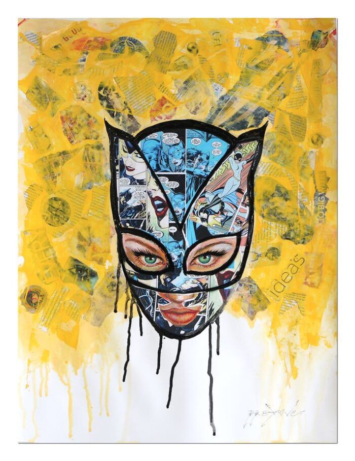 Kat Woman - Original Painting on Paper - Image 4