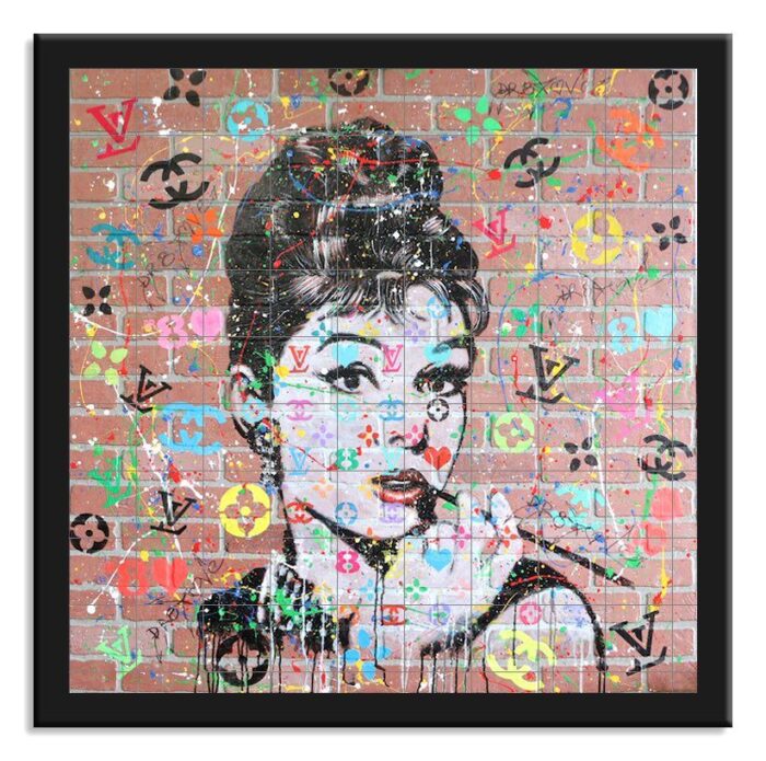 Audrey 8 Love - Original Painting on Fiberglass Brick Wall-Panel. - Image 3