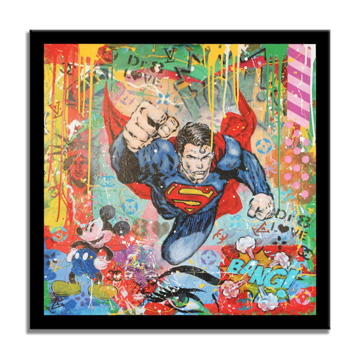 Follow Superman - Original Painting on canvas - Image 3