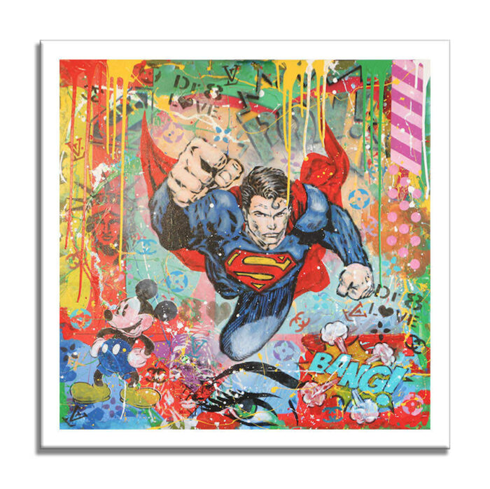 Follow Superman - Original Painting on canvas - Image 5