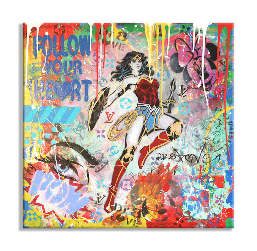 Dr8love Street Pop Art, Original Paintings Limited Editions Paper