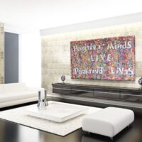 Positive Minds - Original Abstract Painting on canvas - Image 2