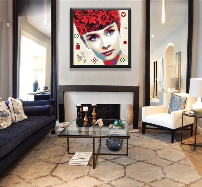 Audrey Hepburn-Red - Print Limited Edition - Image 2