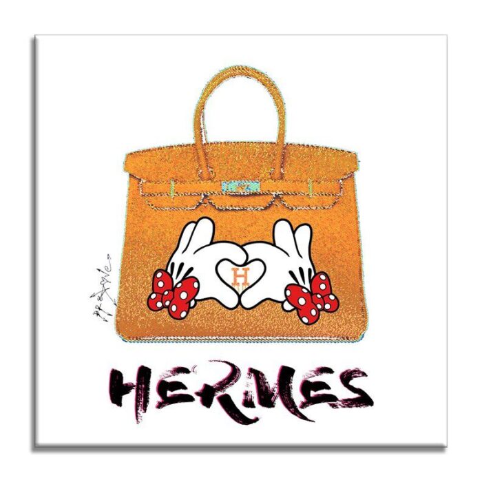 Hermes  Minnie mouse - Original Painting on canvas