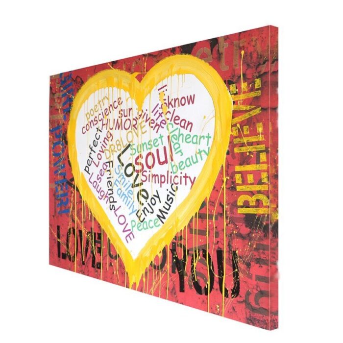 Heart - Girl Power - Original Painting on canvas - Image 7