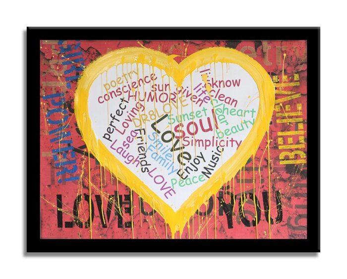 Heart - Girl Power - Original Painting on canvas - Image 4