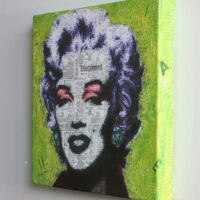 Marilyn first - Original Painting on canvas - Image 5