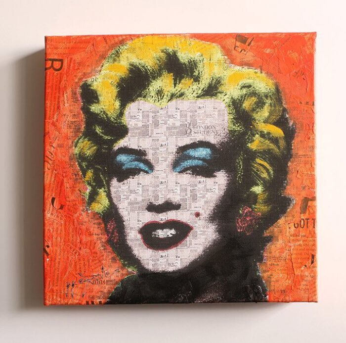 Marilyn fun - Original Painting on canvas