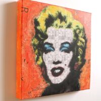 Marilyn fun - Original Painting on canvas - Image 4