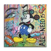 All we need - Mickey- Original Painting on canvas