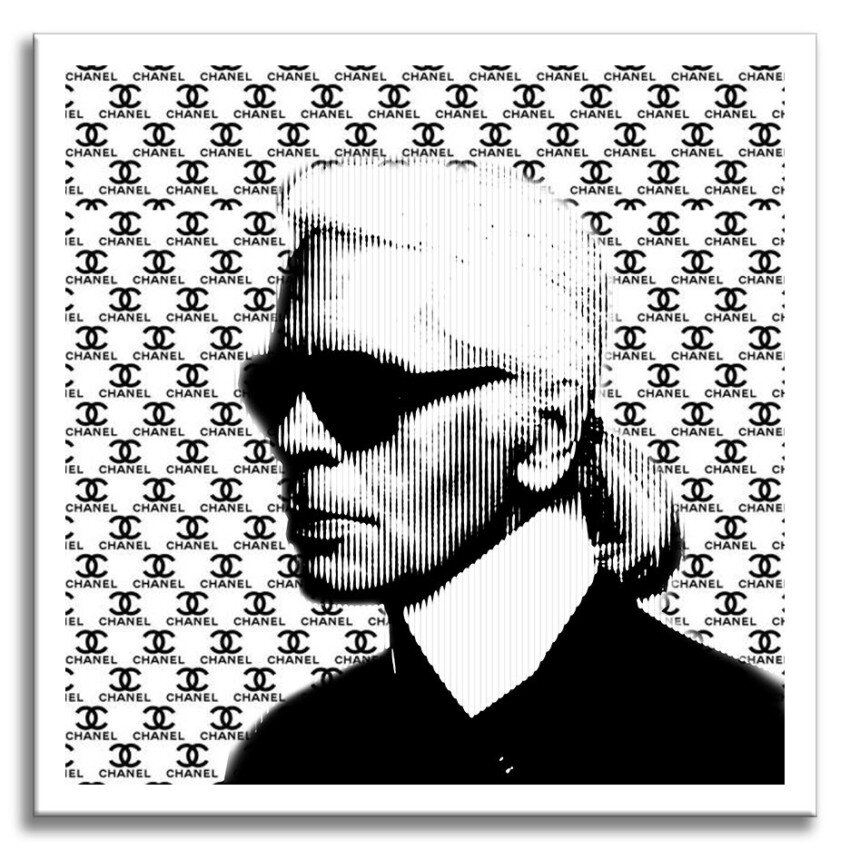 KARL LAGERFELD Original Poster From the Chanell Exhibition 