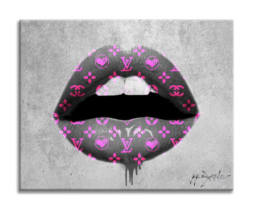 Louis Vuitton Lips Wall Art