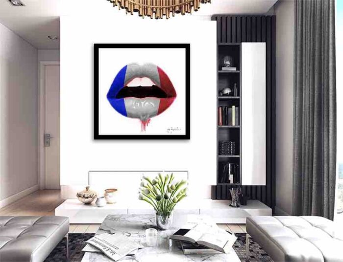 Kiss France Lips flag - Print Limited Edition - Image 2