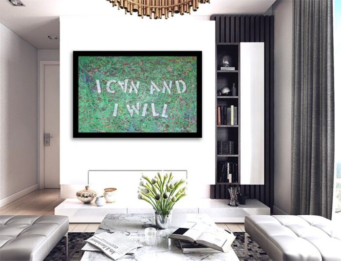 I Can and i Will - Original Abstract Painting on canvas - Image 2