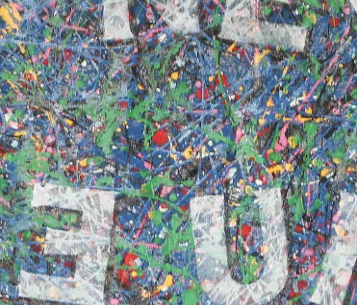 Never Never give up - Original Abstract Painting on canvas - Image 5