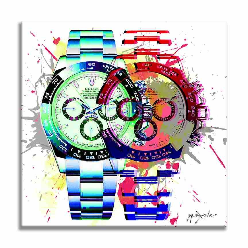 rolex watch painting