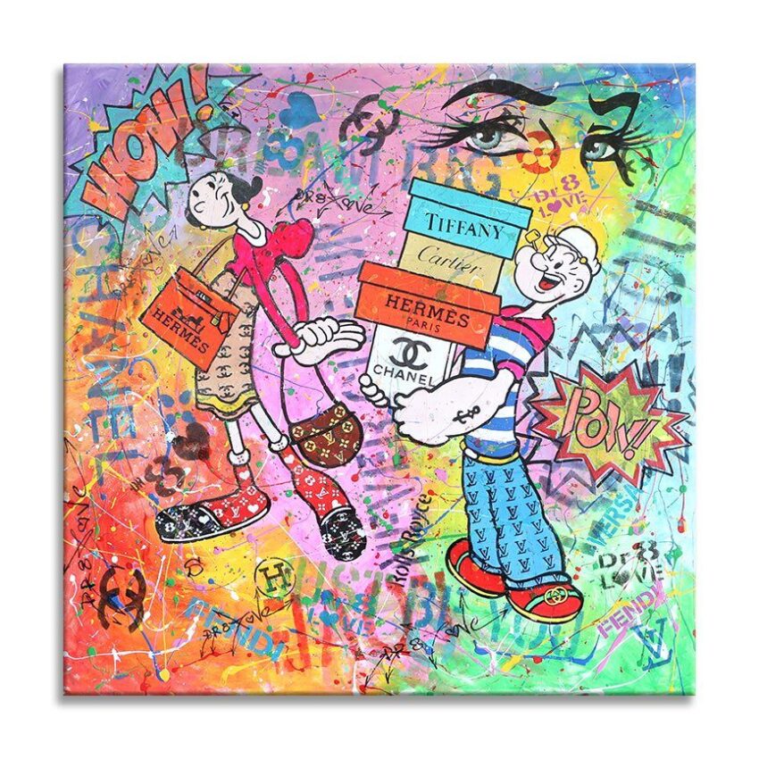 Dr8love Pop Art, Original Painting, Limited Editions signed numbered COA.